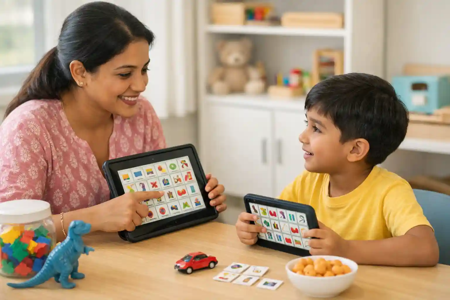 AAC communication support in a Bangalore speech therapy clinic