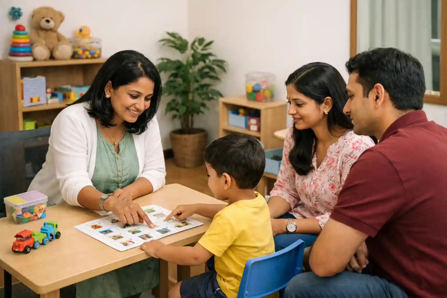 Early intervention speech therapy session for a child in Bengaluru