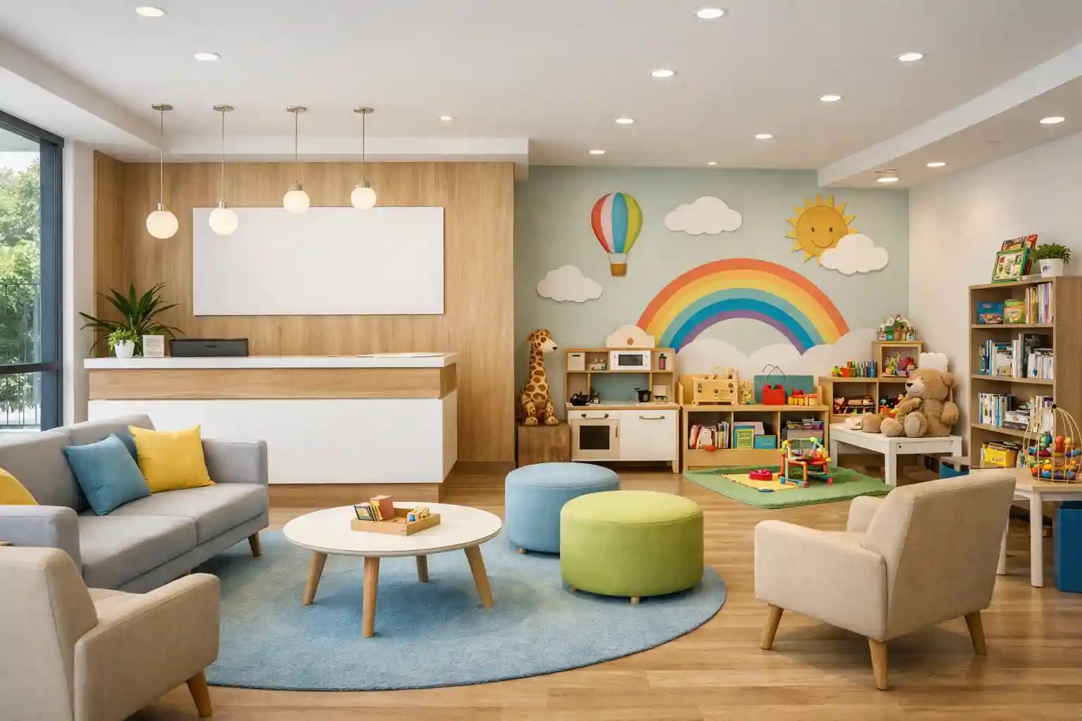 Pediatric speech therapy clinic waiting area in Bangalore